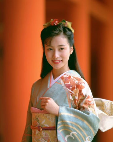 和服の女性 京都