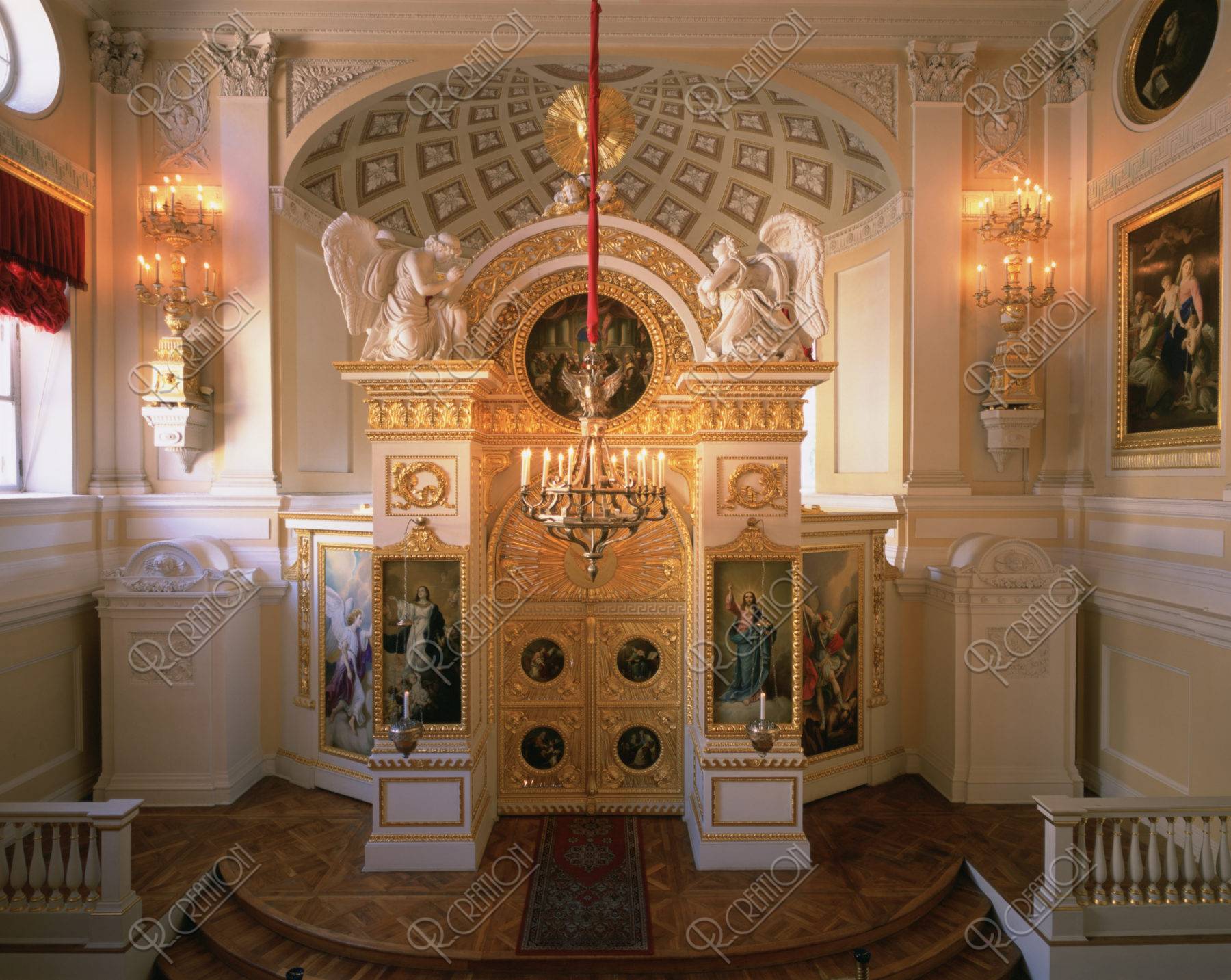 パブロフスク宮殿 内部 Ｗ．Ｈ．