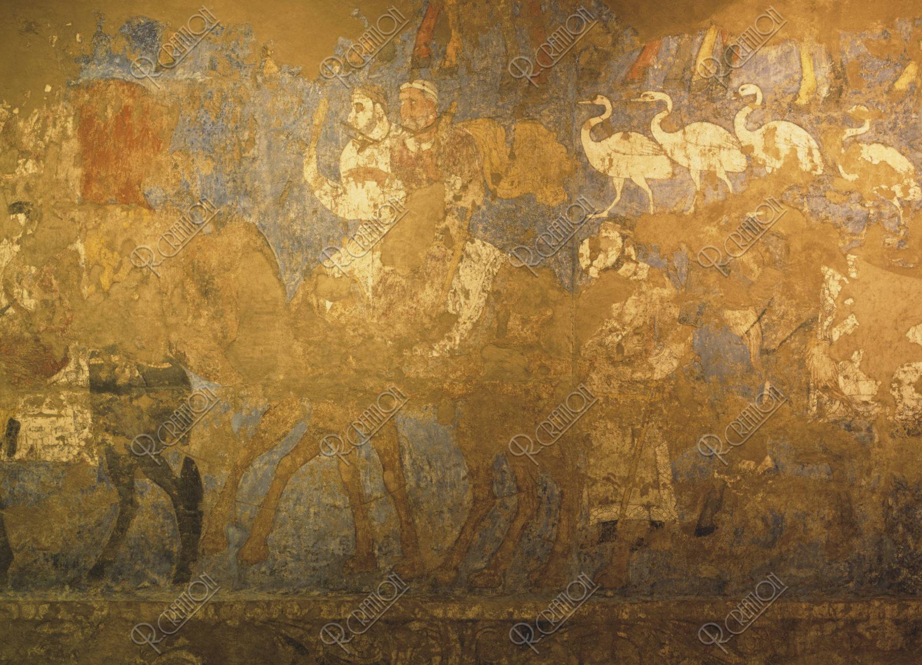 考古学博物館７世紀頃の壁画Ｗ．Ｈ．