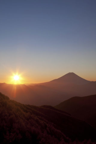 富士山 日の出