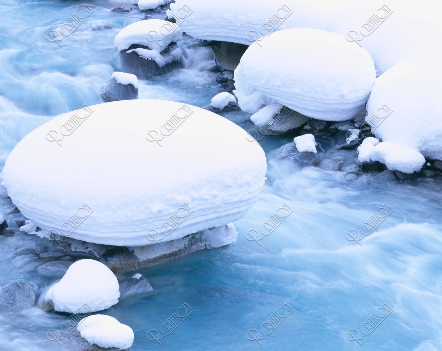 美瑛川の積雪