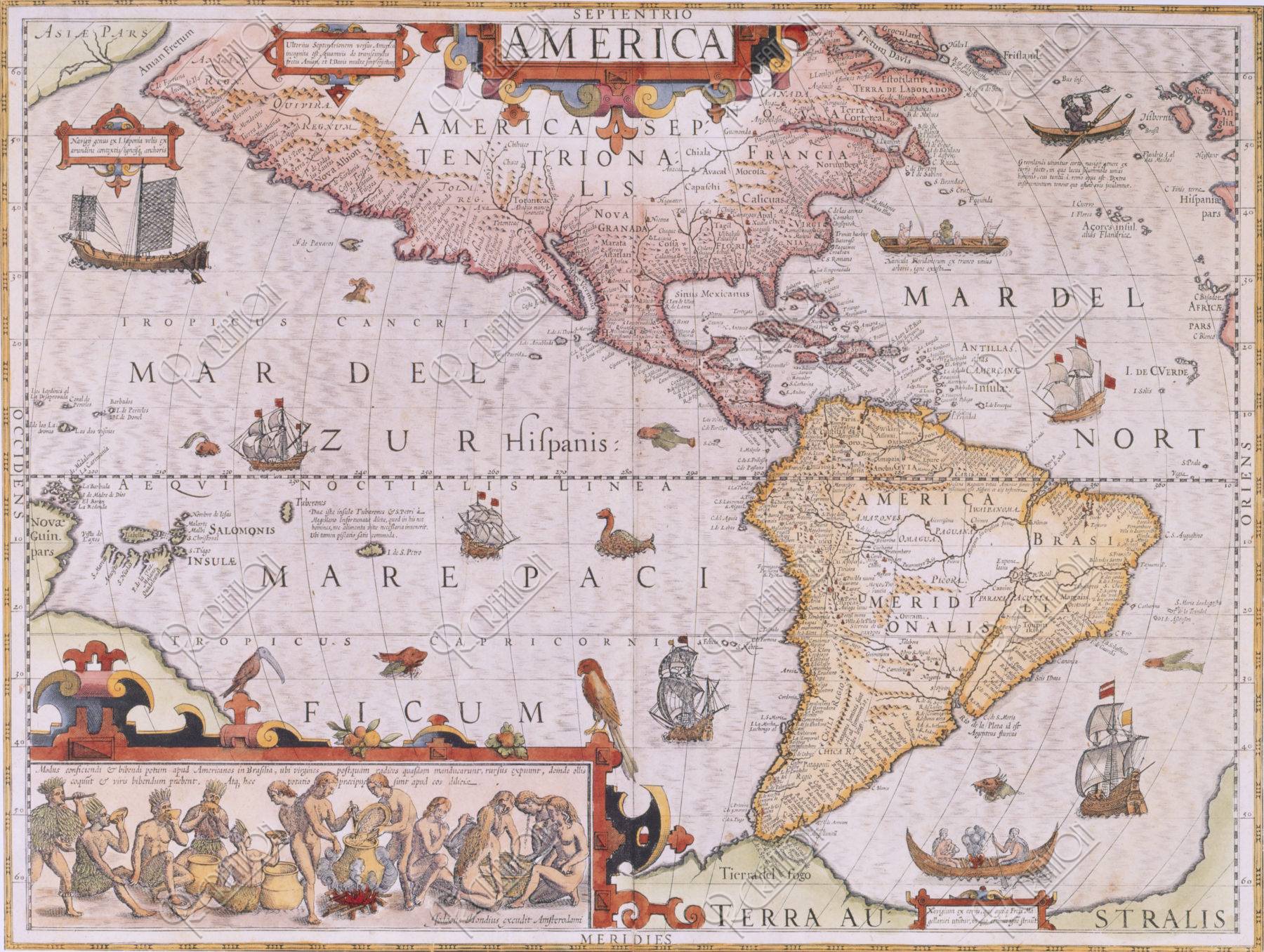 古いアメリカ地図
