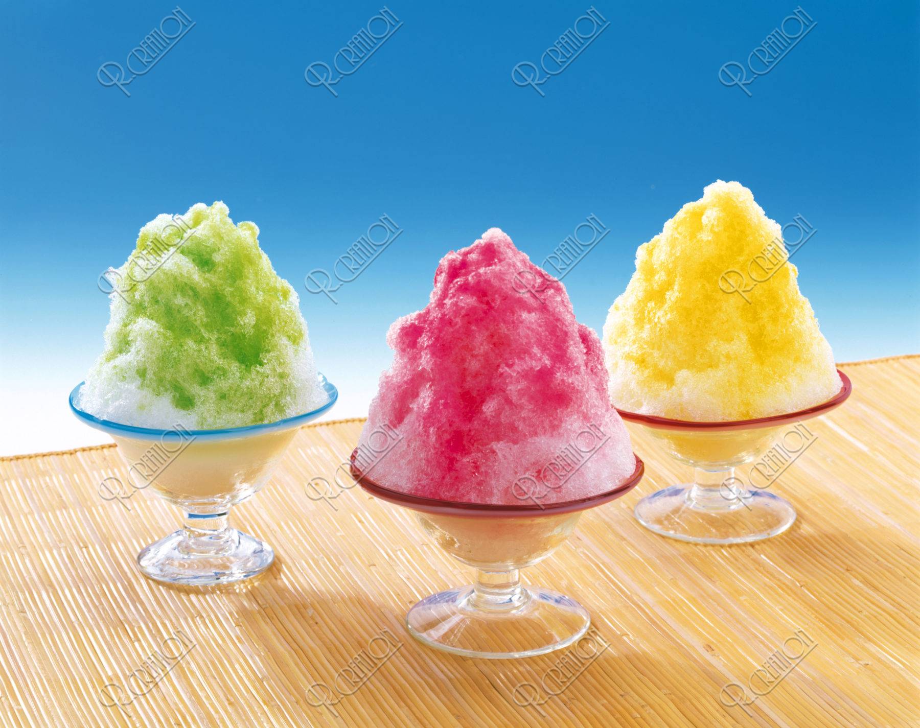 ３種類のかき氷