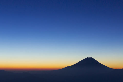 富士山 夜明け