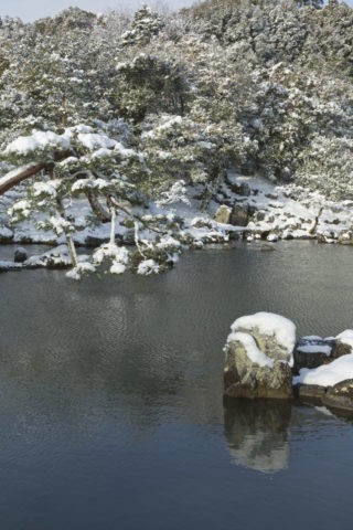 天龍寺 雪景色