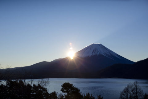 富士山 朝日