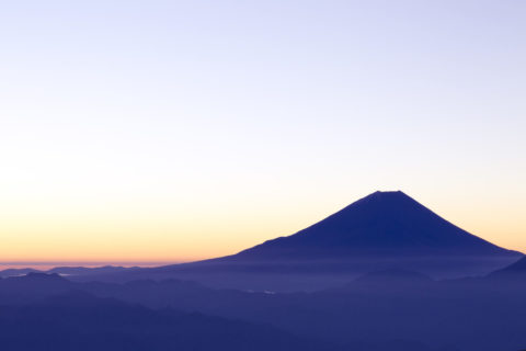 富士山 夜明け