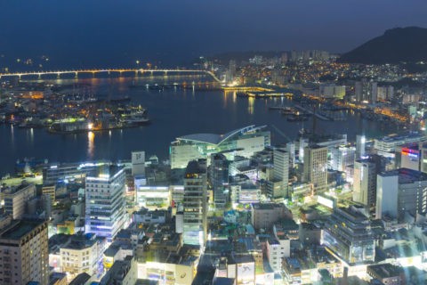 釜山タワーからの夜景
