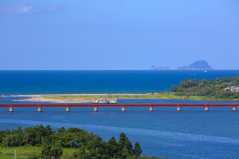 由良川橋梁と京都丹後鉄道