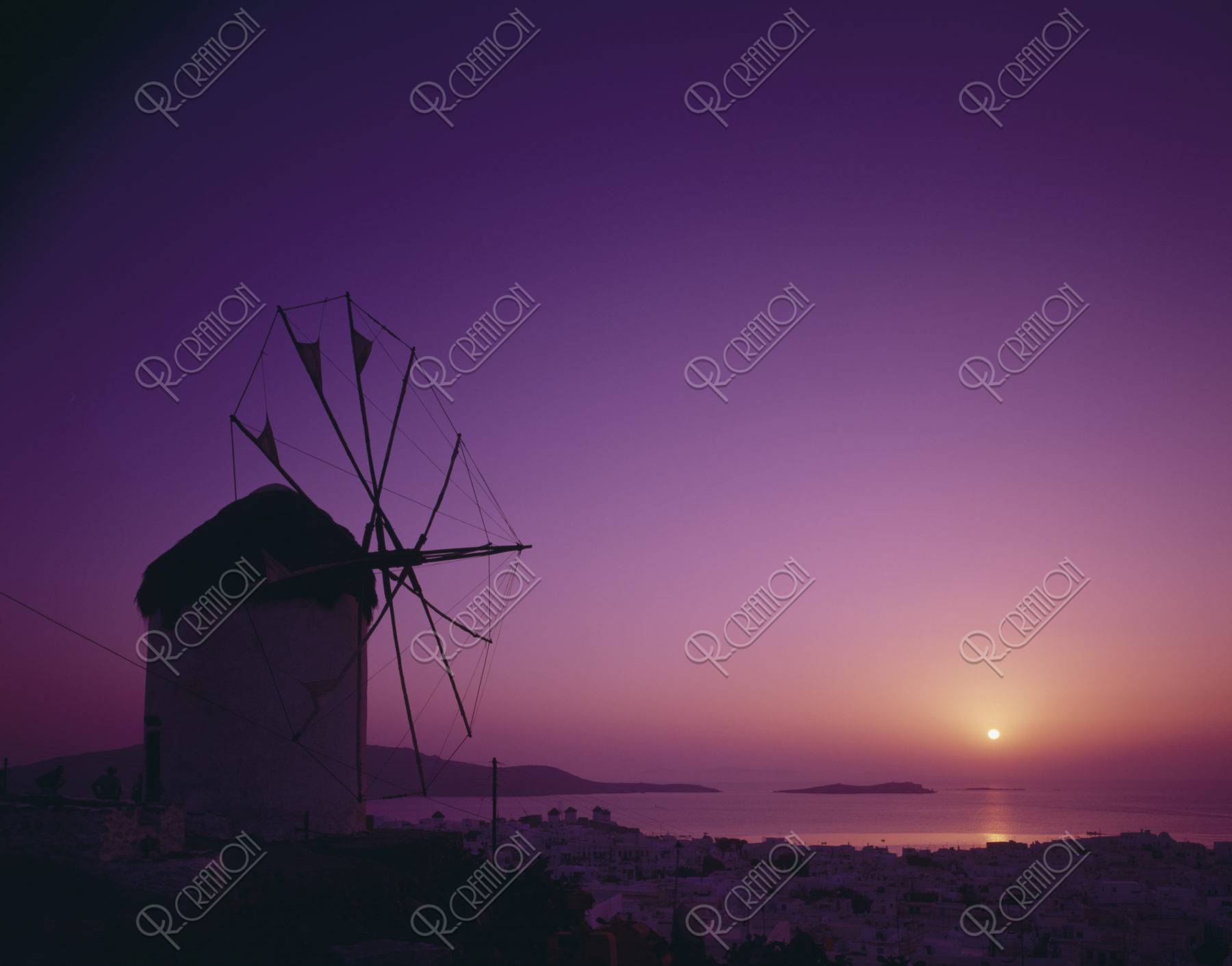 夕日 ギリシャ