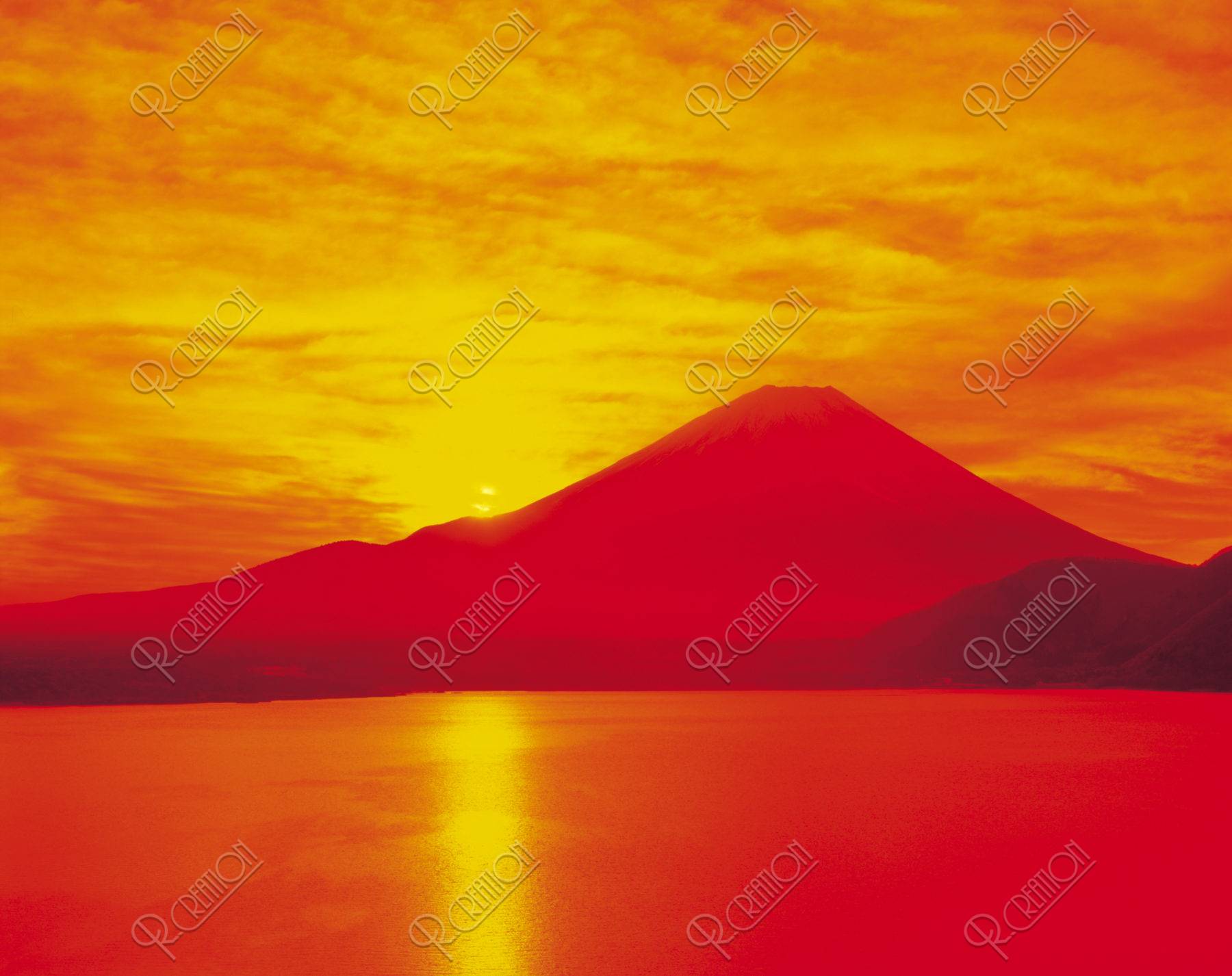 富士山 朝日 ストックフォト アールクリエーション