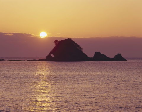 鯛島と朝日