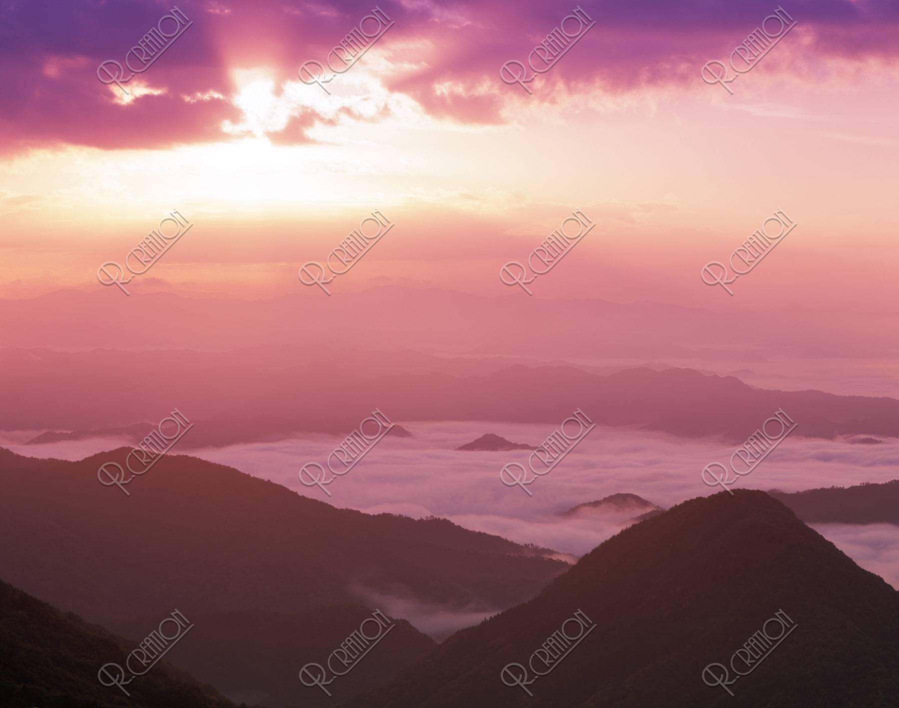 大江山からの雲海 ストックフォト アールクリエーション