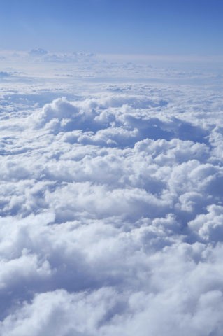 高度10000Mからの雲海