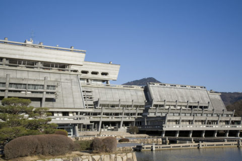 国立京都国際会館 合掌造り 国際会議場 宝ヶ池