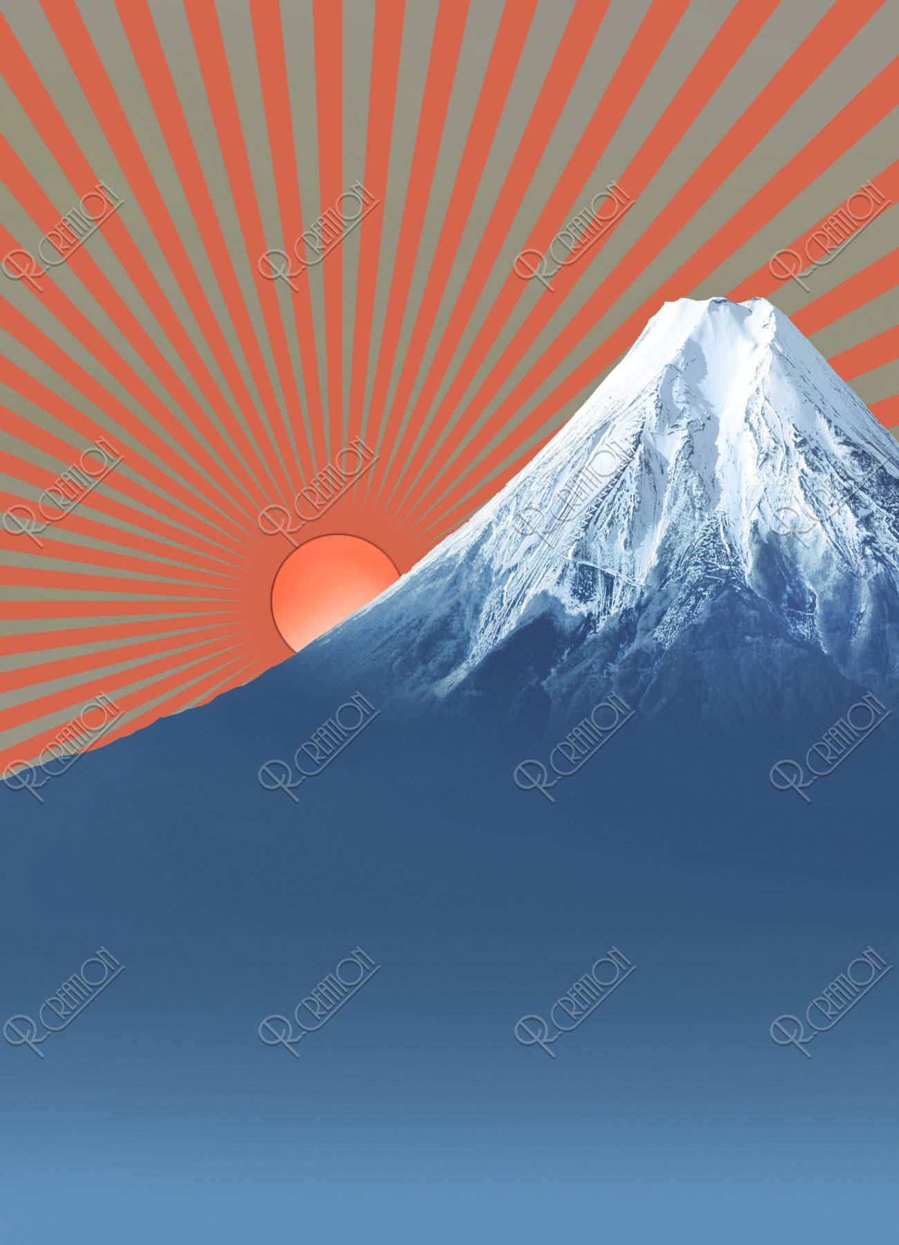 富士山 日の出 ＣＧ