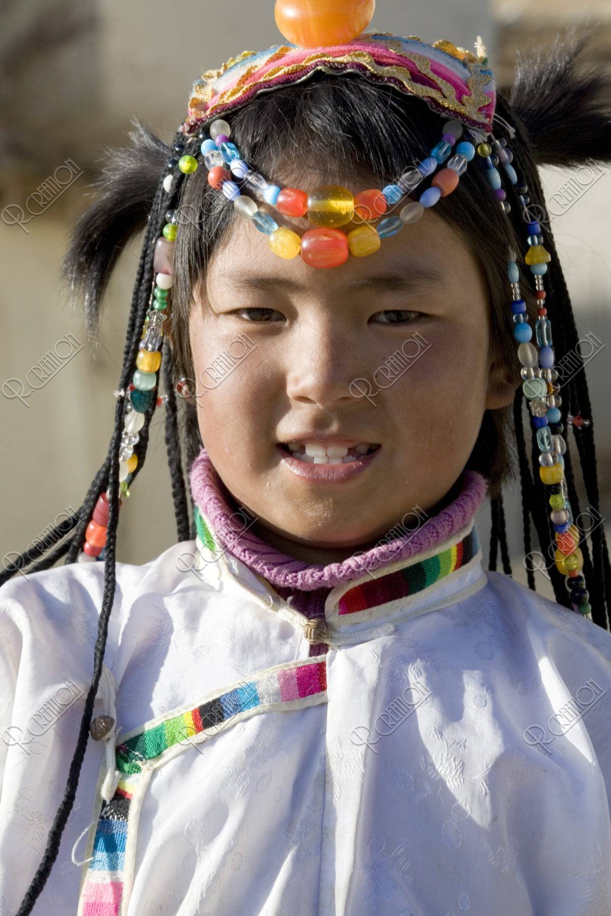チベット族の少女 香格里柆