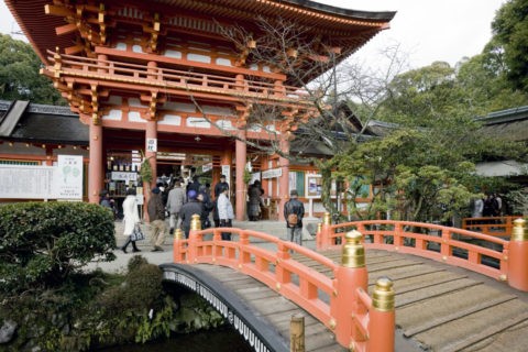 上賀茂神社の初詣 世界遺産