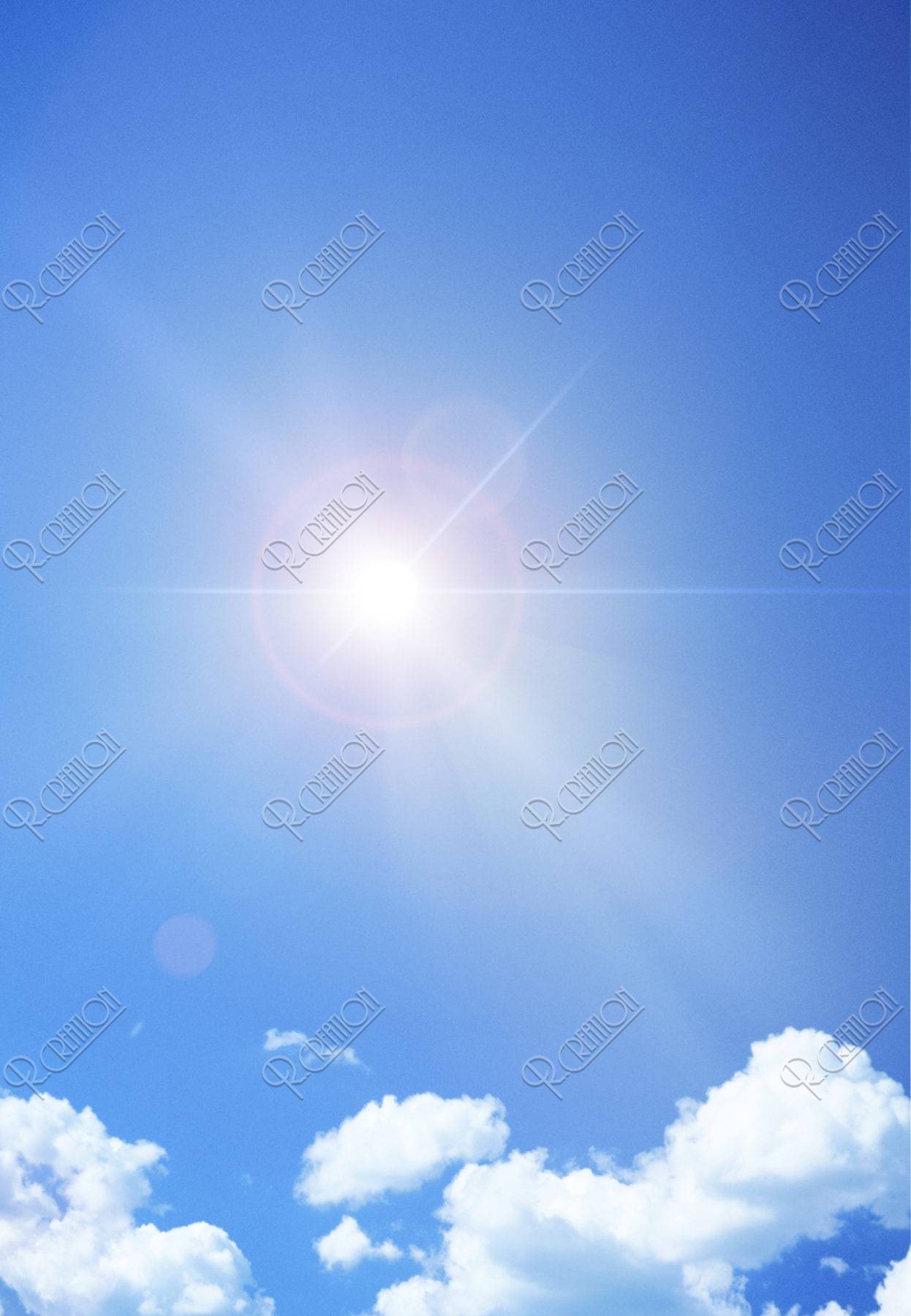 空と雲と太陽 写真 アールクリエーション