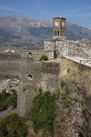 ギロカストラ城塞の時計塔 世界遺産