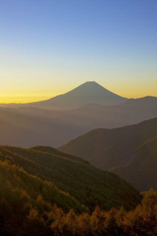 富士山 朝焼け