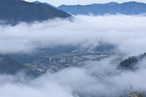 雲海と和田山町