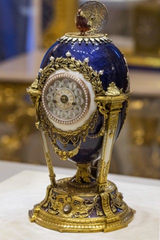 ファベルジェ博物館 イースターエッグ おんどりの時計