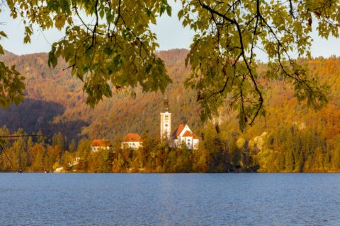 秋のブレッド湖