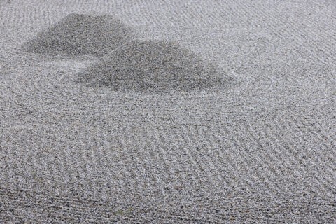 曼殊院 庭園の砂盛