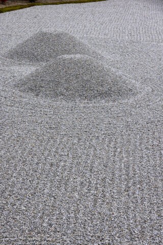 曼殊院 庭園の砂盛