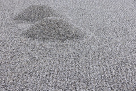 曼殊院 庭園の砂盛